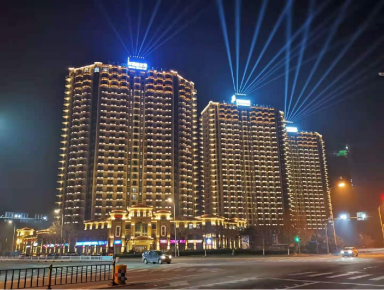 威海市華瀚(han)大湖公館樓體(ti)及(ji)週(zhou)邊景觀亮化工程